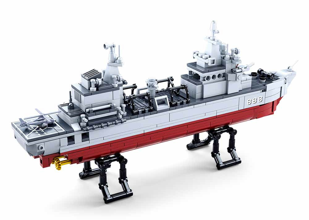 Model Bricks Supply Ship 1:450 Building Brick Kit (495 Pcs)