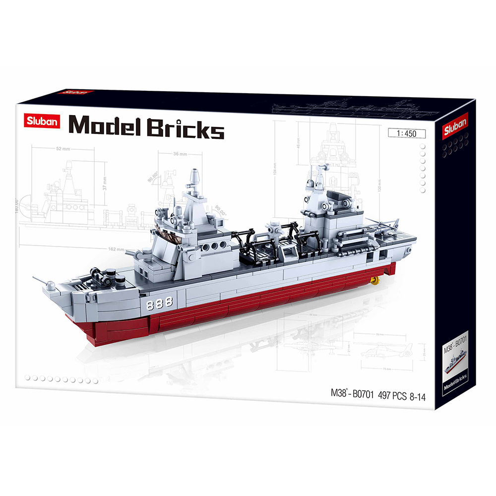 Model Bricks 5 Model Bricks Supply Ship 1:450 Building Brick Kit (495 Pcs) – Texas Toy ...