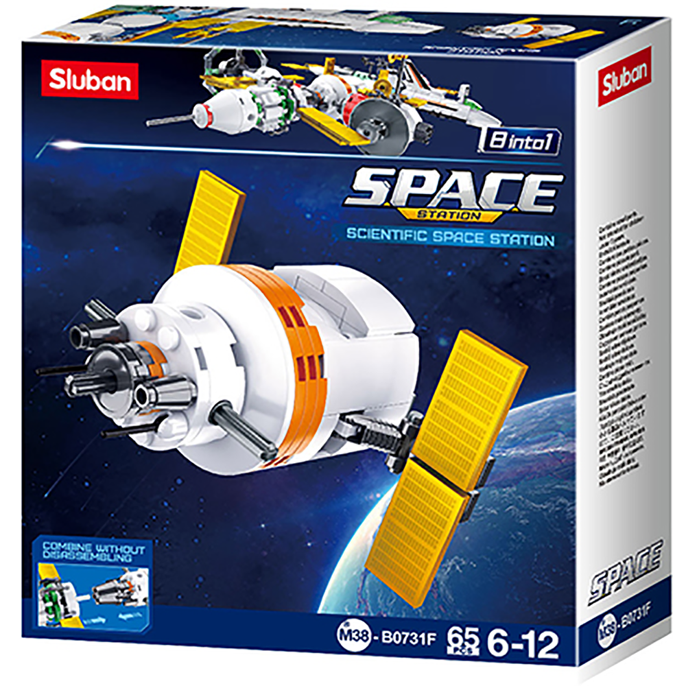 Scientific Space Station Building Brick Kit (65pcs) – Texas Toy ...