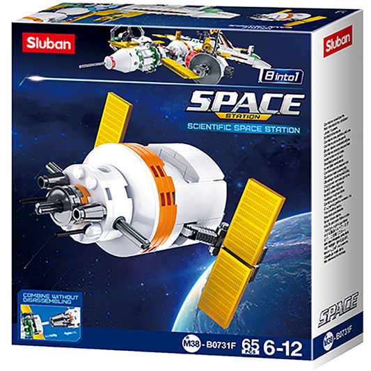 Scientific Space Station Building Brick Kit (65pcs)