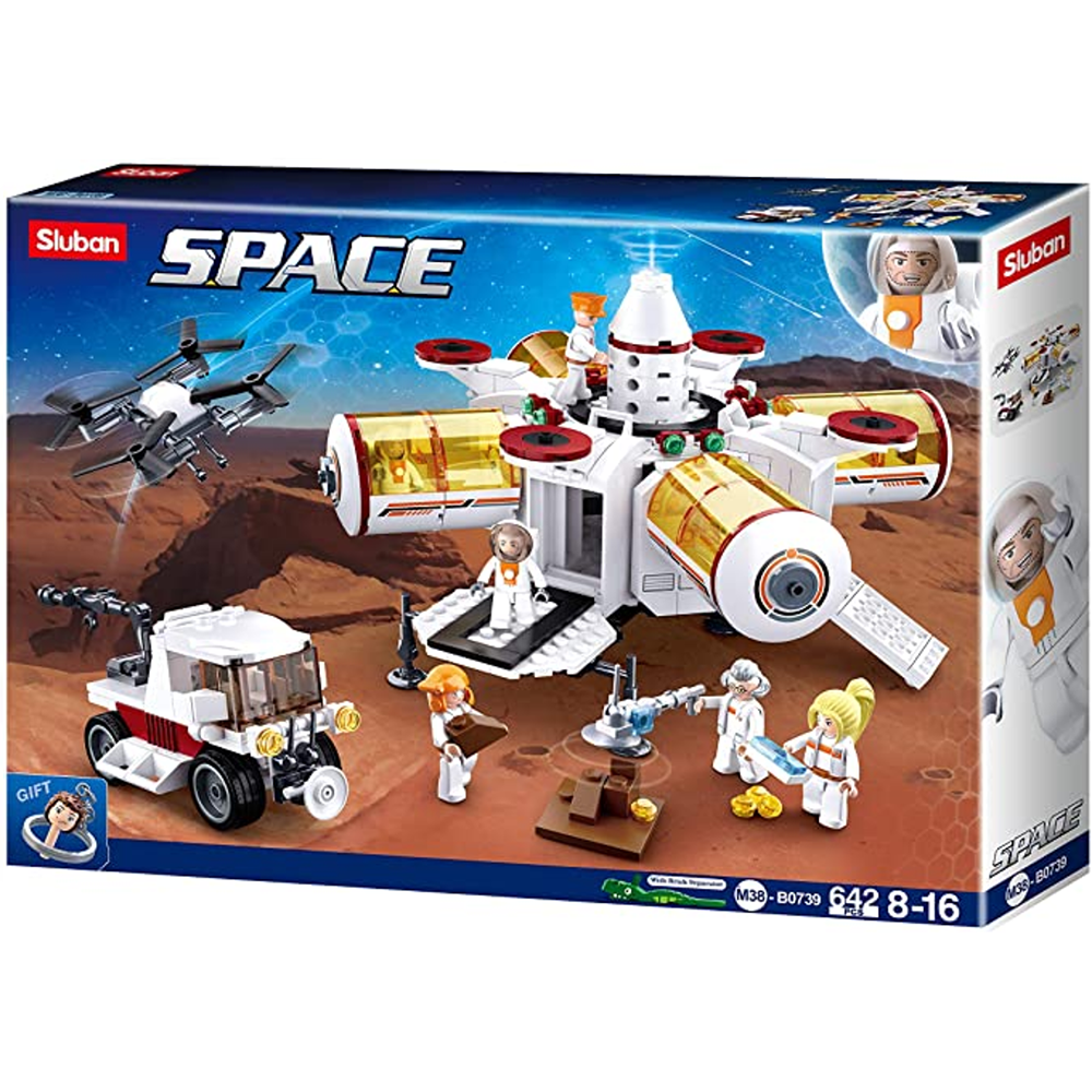 Space Colony Base Building Brick Kit (642 Pcs)