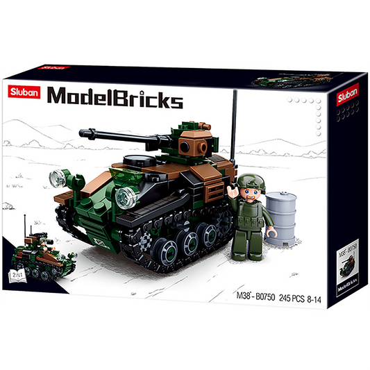 Model Bricks 2-in-1 - Wiesel Armored Weapons Carrier (245pcs)