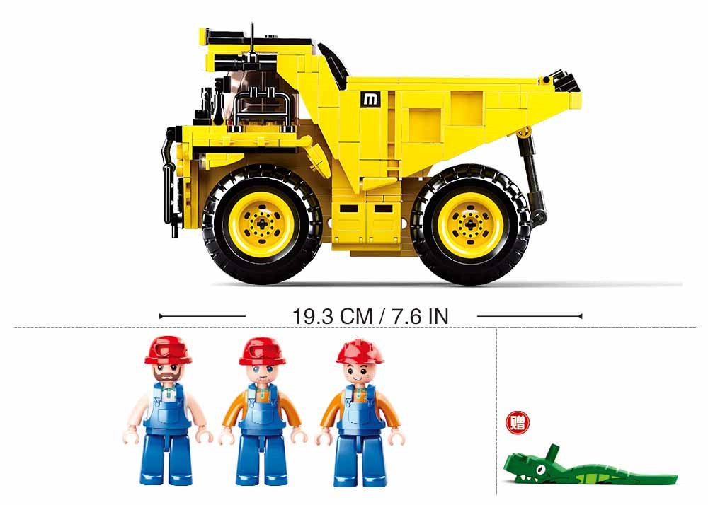Mine Dump Truck Building Brick Kit (416 pcs)