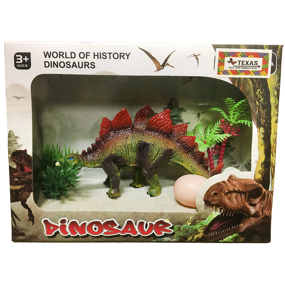 Stegosaurus Plastic Model in Window Box