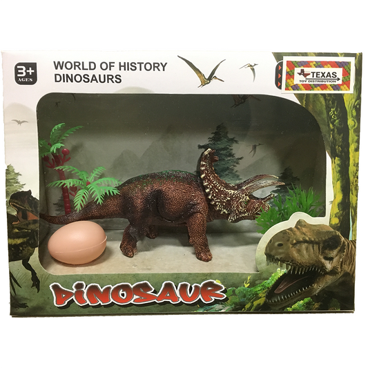 Triceratops Plastic Model in Window Box