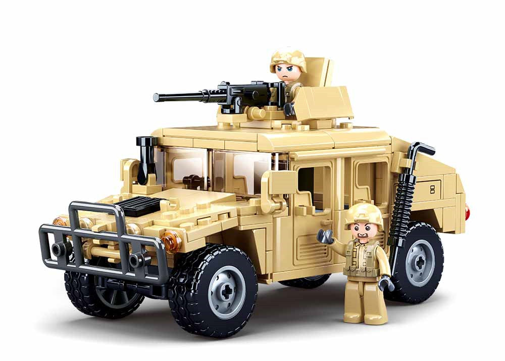 Hummer Assault Army Vehicle Building Brick Kit (265 pcs)
