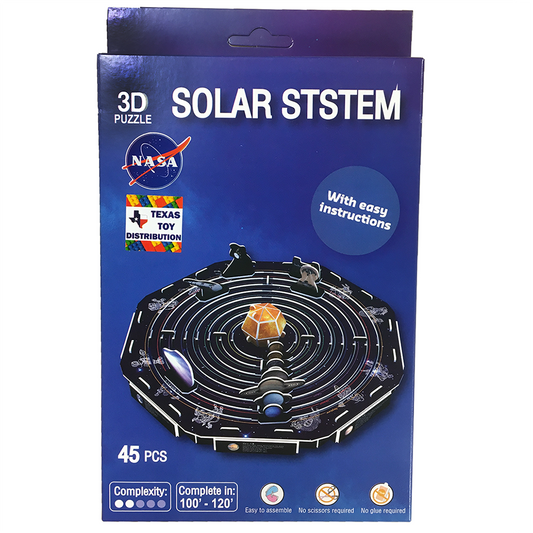 Solar System 3D NASA Space STEM Puzzle (45 Pcs)