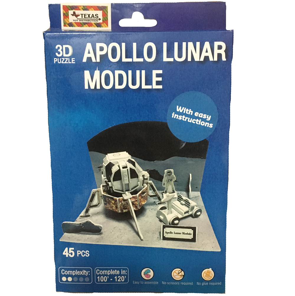 3D Puzzle Apollo Lunar Module (45pcs)
