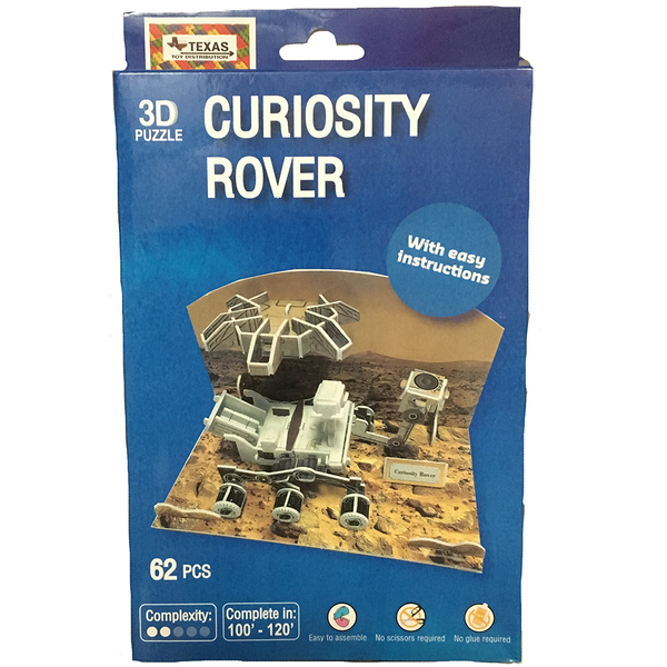 3D NASA Puzzle Curiosity Rover (62pcs) – Texas Toy Distribution