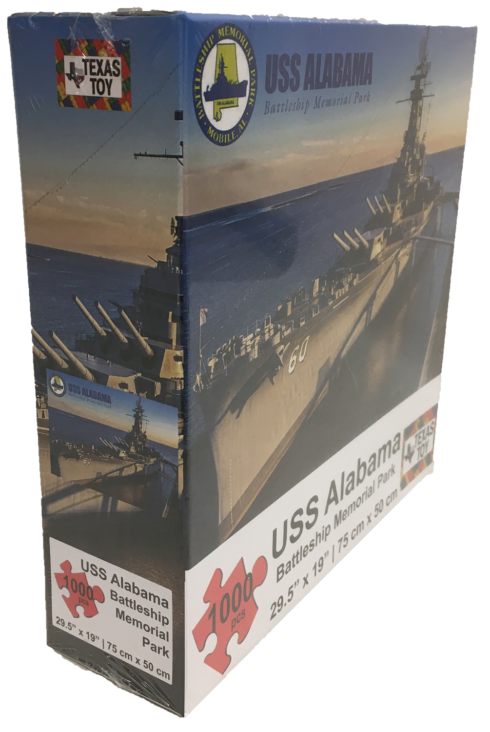 USS Alabama Battleship Cardboard Puzzle 1000-pc 2mm