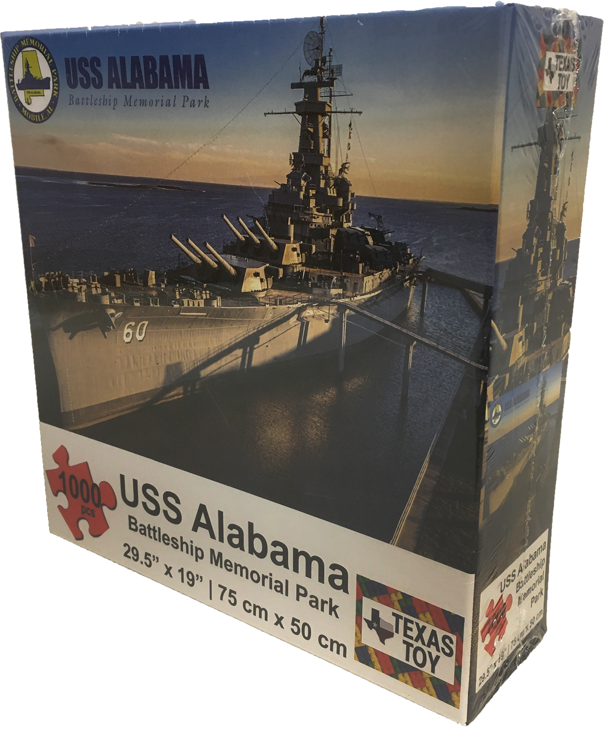 USS Alabama Battleship Cardboard Puzzle 1000-pc 2mm