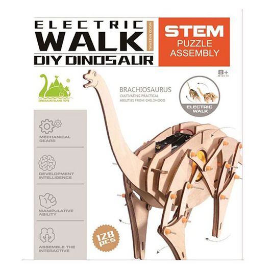 Brachiosaurus DIY Electric Puzzle Assembly STEM Kit 128 pcs