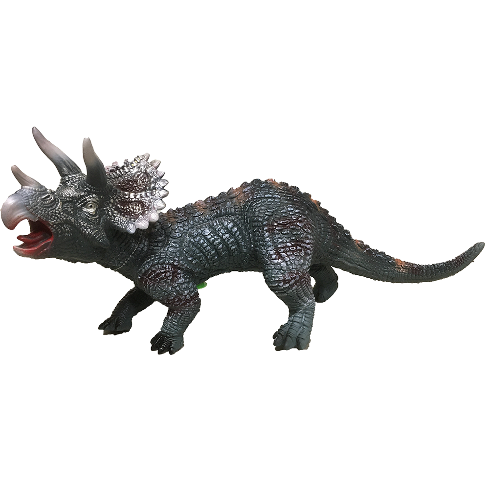 Triceratops 20" Vinyl Dinosaur Figurine with Sound Effects