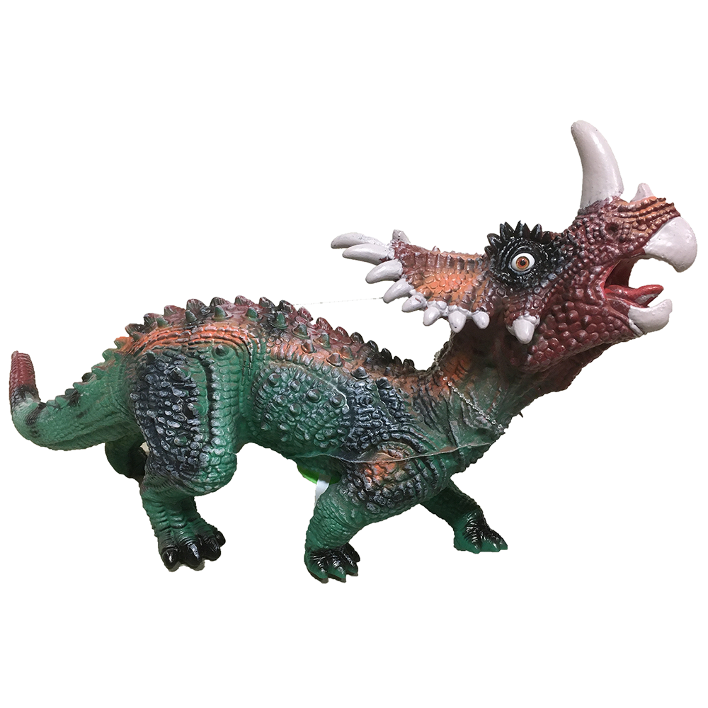 Styracosaurus 17" Vinyl Dinosaur Figurine with Sound Effects