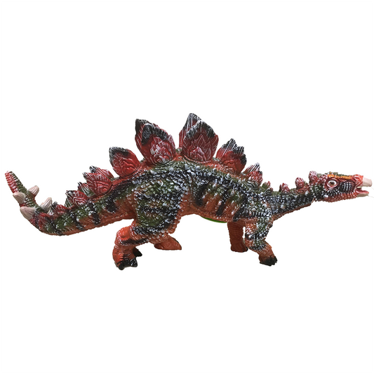 Stegosaurus 17" Vinyl Dinosaur Figurine with Sound Effects