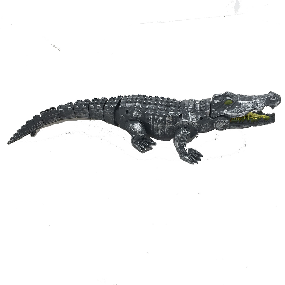 Mechanic Silver Crocodile Walking Toy