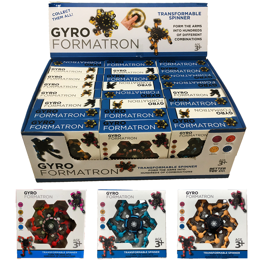 Gyro Formatron Fidget Spinners with Adjustable Arms
