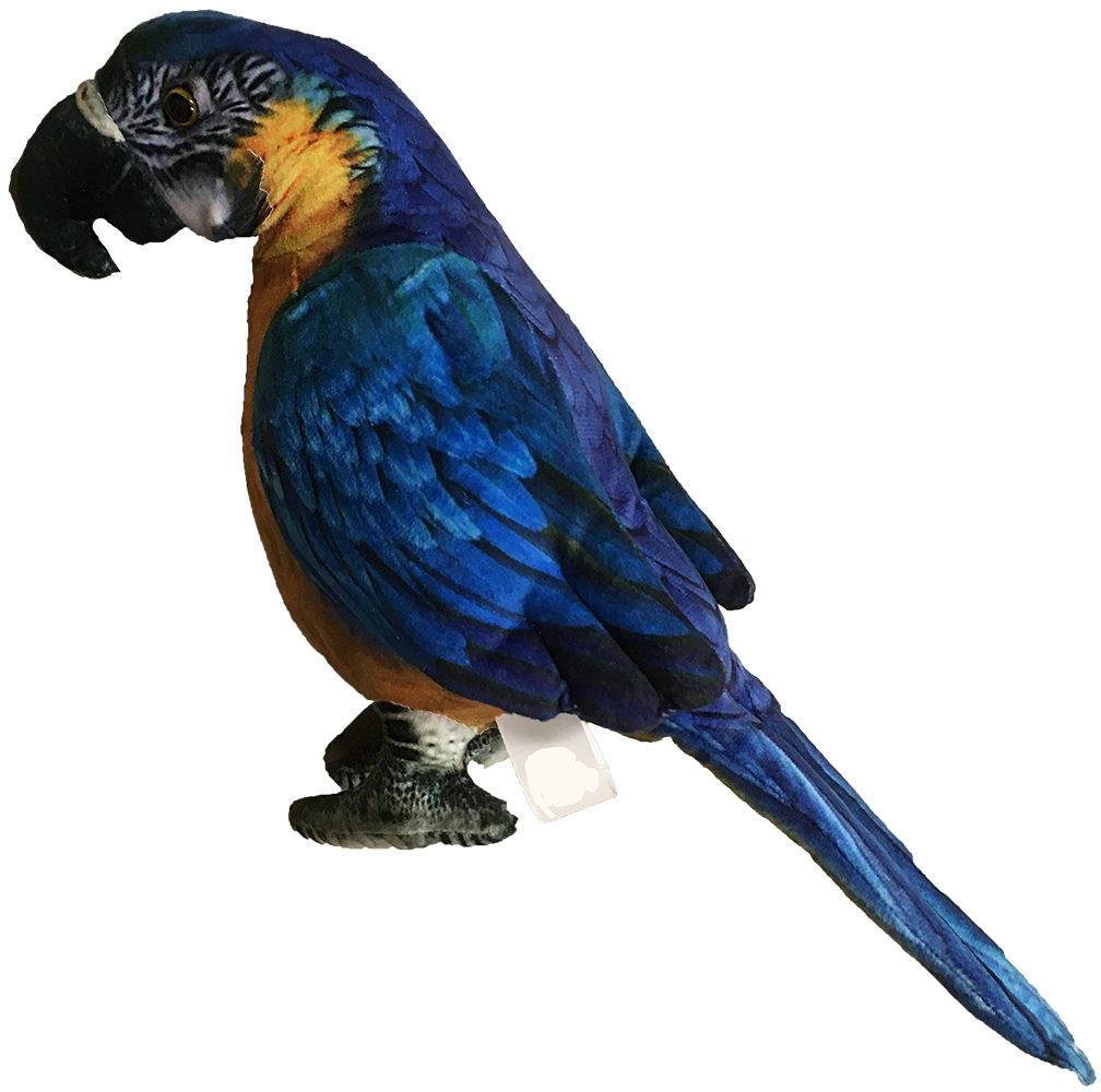 Blue macaw stuffed animal sales