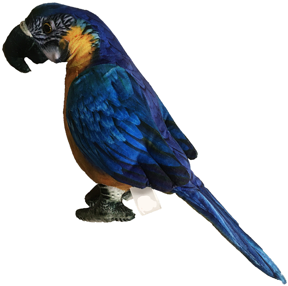 Blue Macaw 9" Plush Stuffed Animal Bird