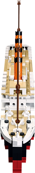 Titanic (Large Model) Building Brick Kit with Jack and Rose Figures (1012 Pcs)
