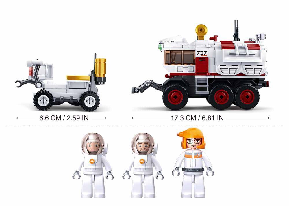 Space Mars Rover Building Brick Kit (354 Pcs)