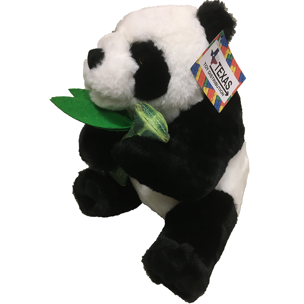 Panda Plush Stuffed Animal with Bamboo 11.5" Tall
