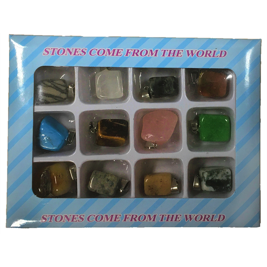 Stone Pendant Assortment, DIY Gemstone Jewelry Collection