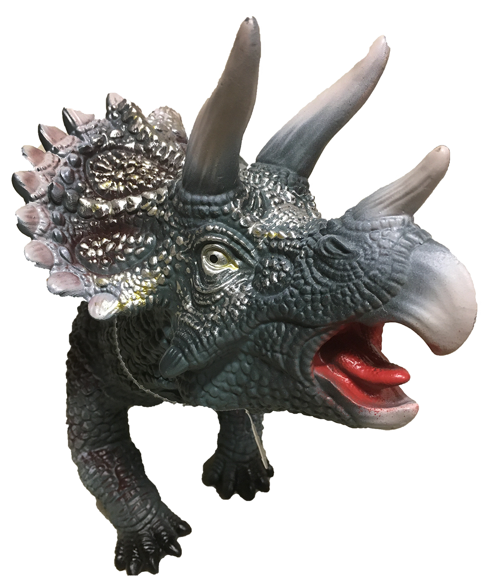 Triceratops 20" Vinyl Dinosaur Figurine with Sound Effects