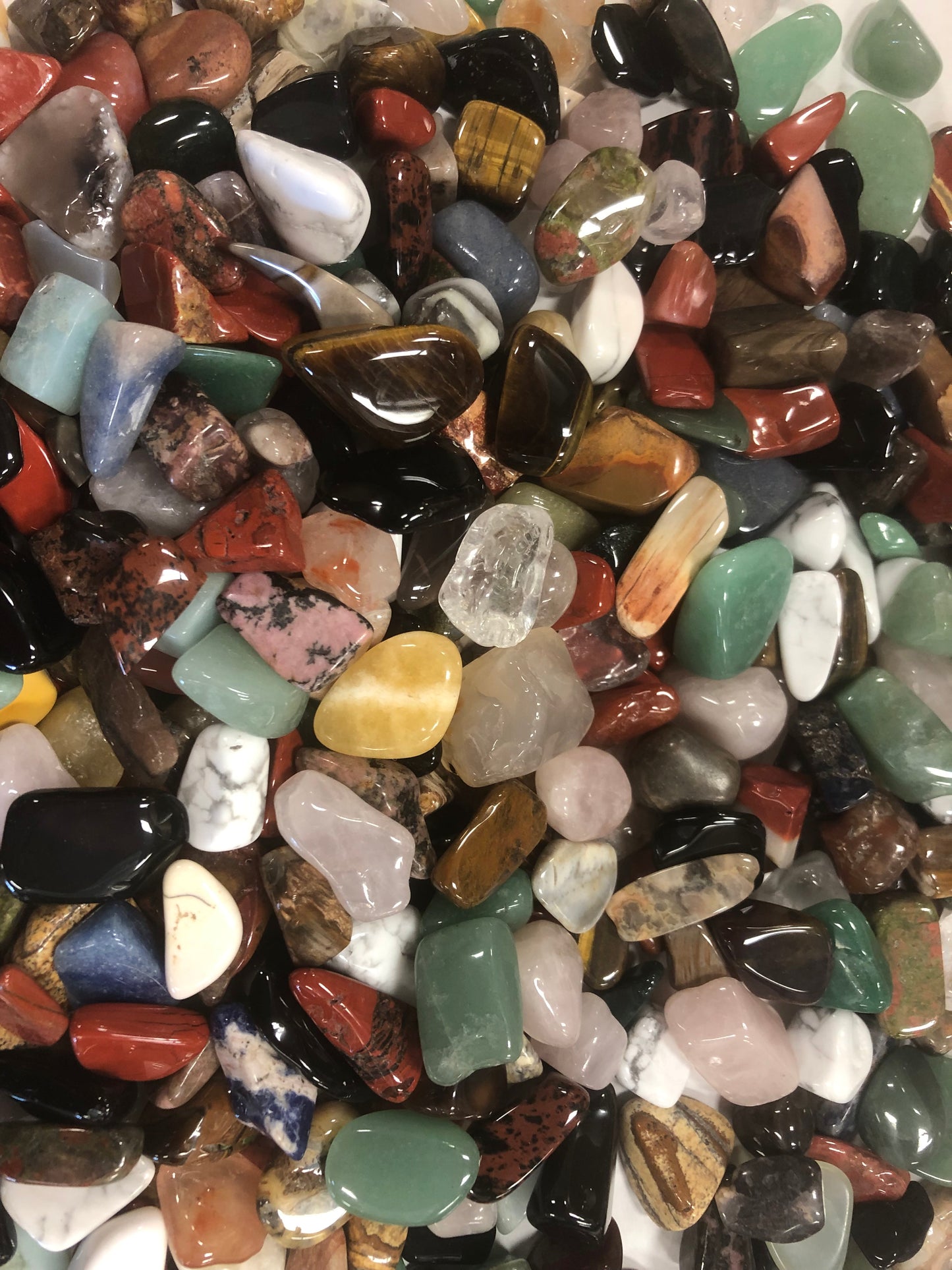 Tumbled Polished Stones 1" Size, Sold by the Pound