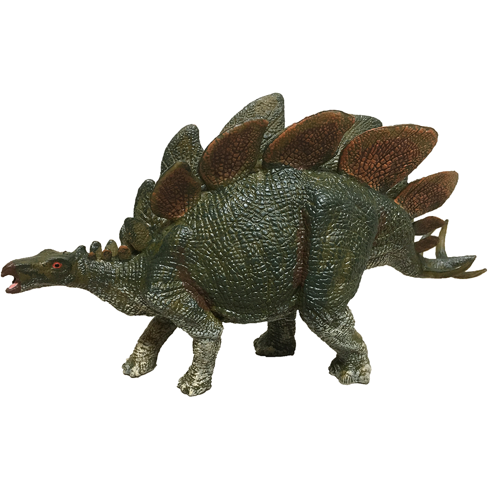 Green Stegosaurus Painted Resin Dinosaur Model Figure